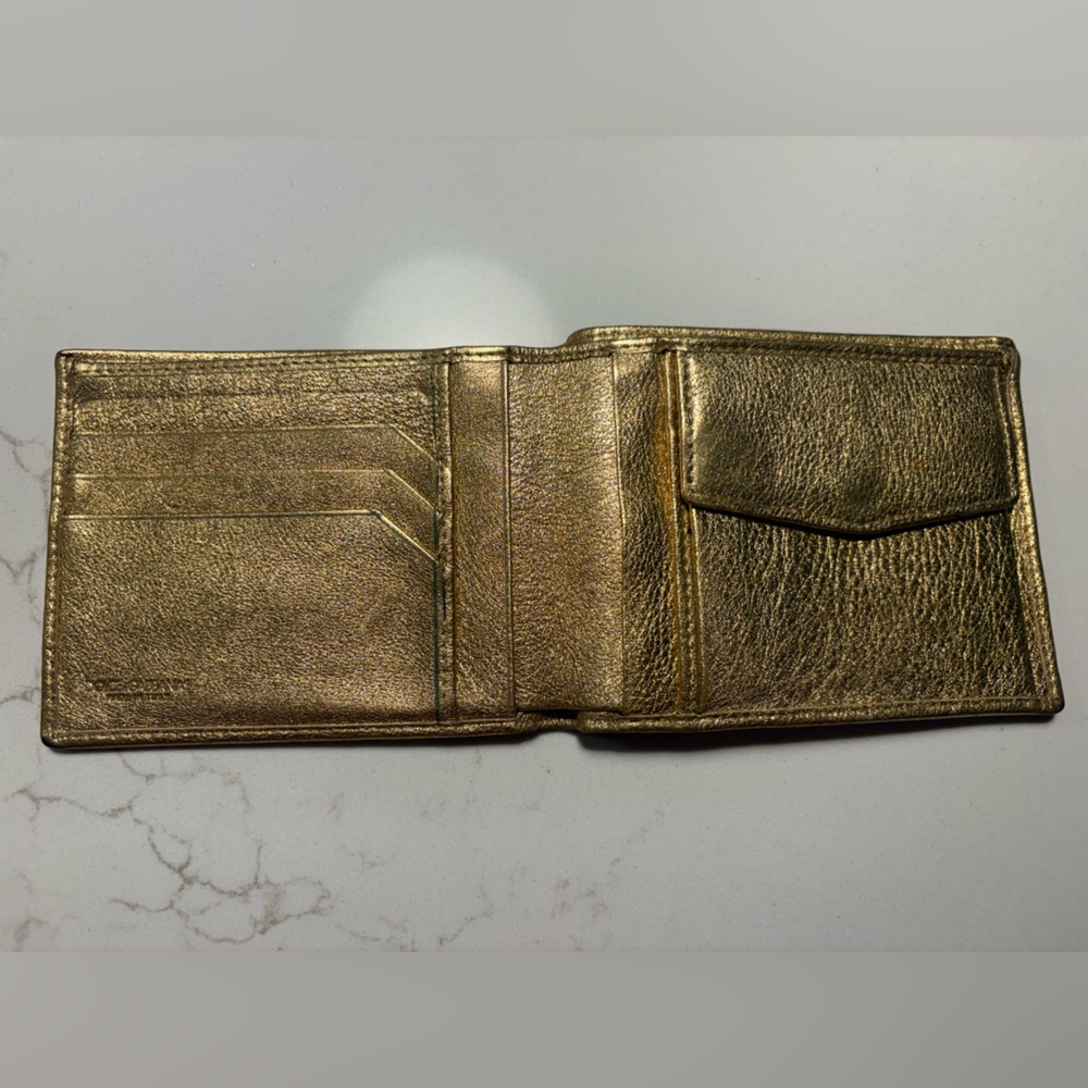 Dolce & Gabbana Bifold Gold Wallet GUC - Picture 3 of 3